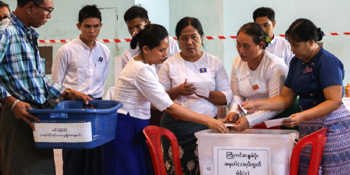 Myanmar junta says voter turnout at 52 per cent in first phase of election