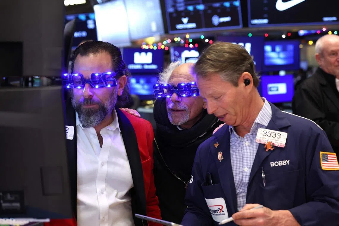 Wall Street ends year’s final session lower but posts big annual gains for 2025 