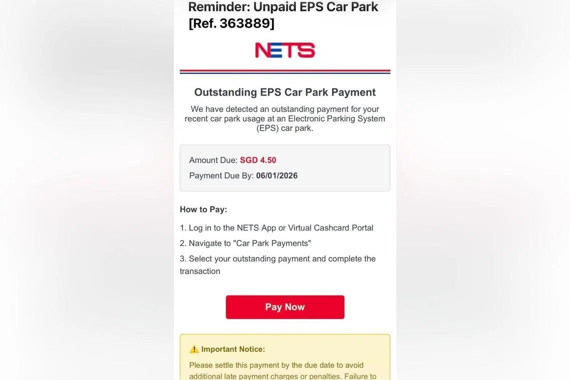 Take note! NETS warns public to be careful of these e-mails asking for... 