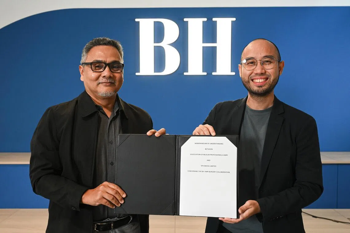 Berita Harian, AMP Singapore to provide bursaries for tertiary students