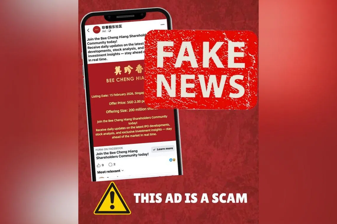 Bee Cheng Hiang and Ya Kun Kaya Toast warn customers of impersonation scams