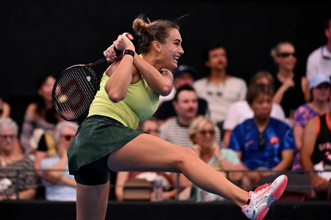 Aryna Sabalenka into third straight Brisbane final ahead of Australian Open