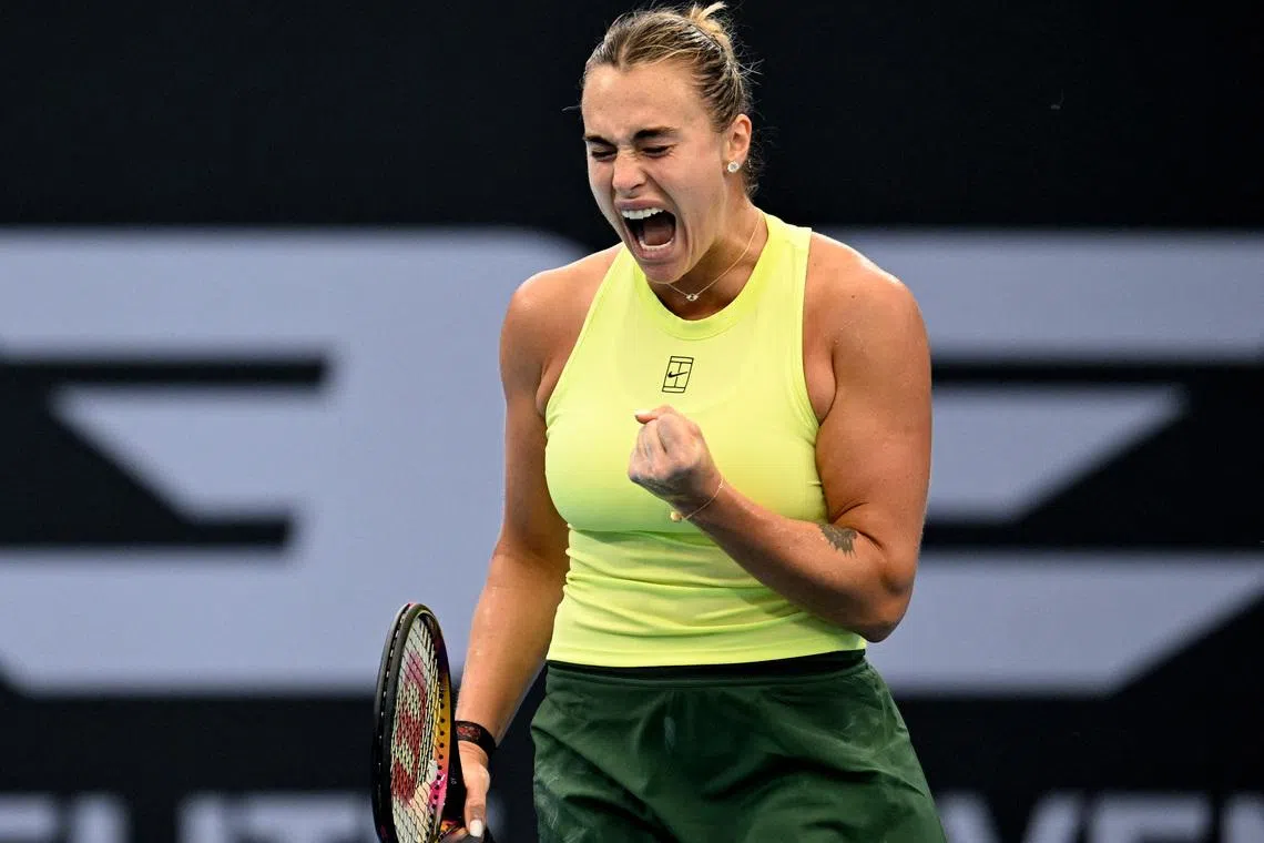 Sabalenka returns to Brisbane final, faces Kostyuk for title