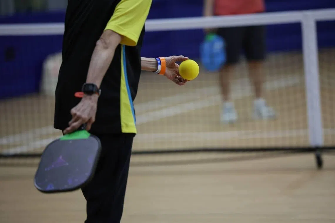 ‘Silent pickleball’: Mountbatten residents trial playing with foam balls to reduce noise