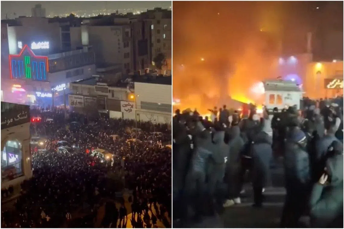 Dozens feared dead as Iran hit by largest protests in years