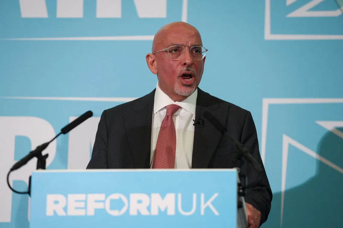 Former UK government minister Zahawi defects to Farage's Reform