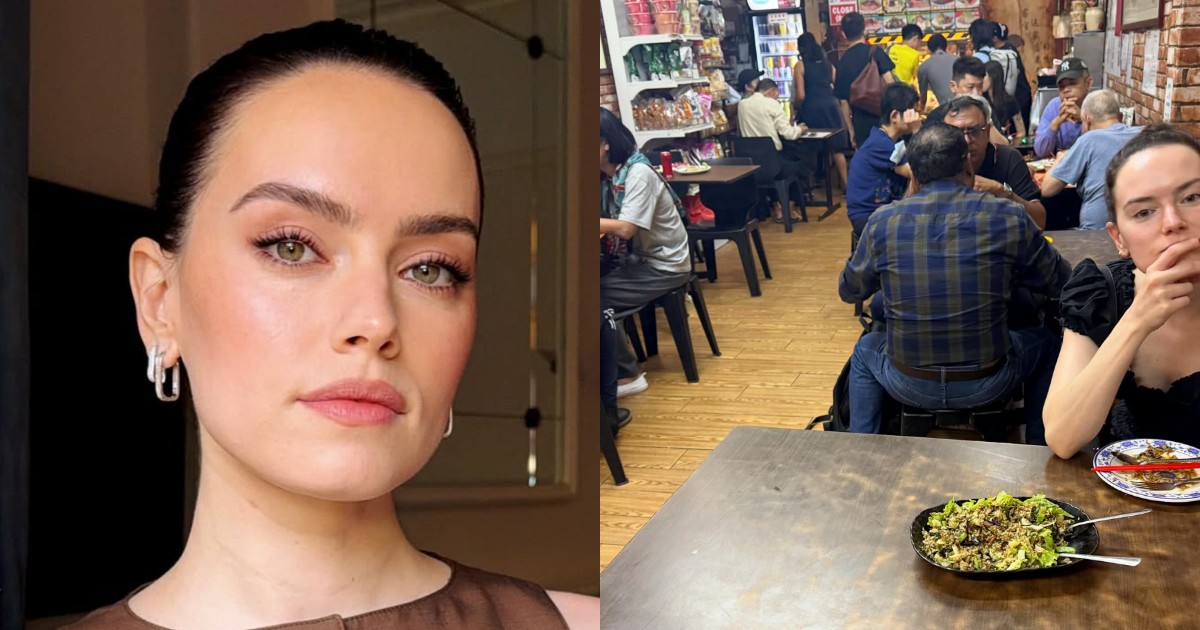 Daisy Ridley in Singapore as part of 'Christmas adventure'