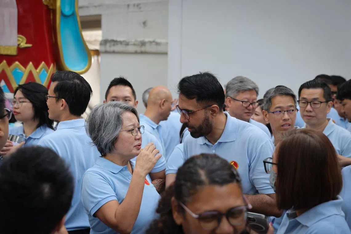 Still going strong! Pritam Singh, Sylvia Lim seen at outreach event as WP deliberates Leader of the Opposition nomination!