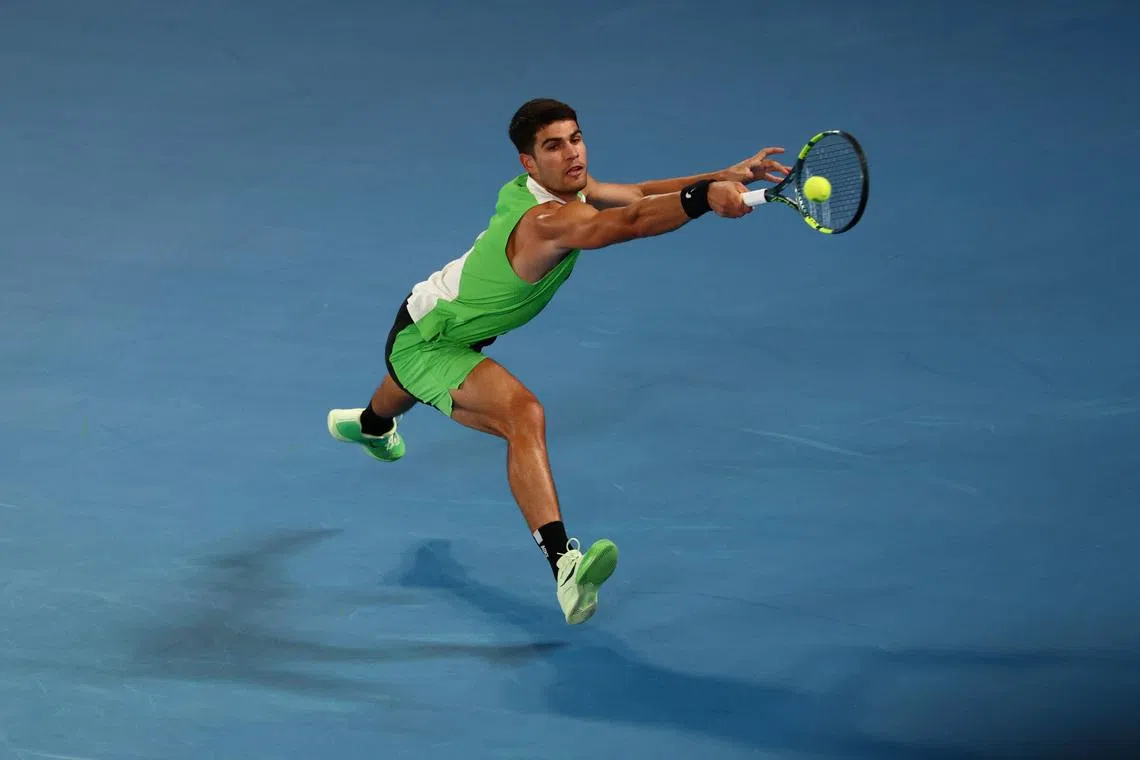 Sabalenka ready to mix it up, Alcaraz coninutes career Grand Slam bid