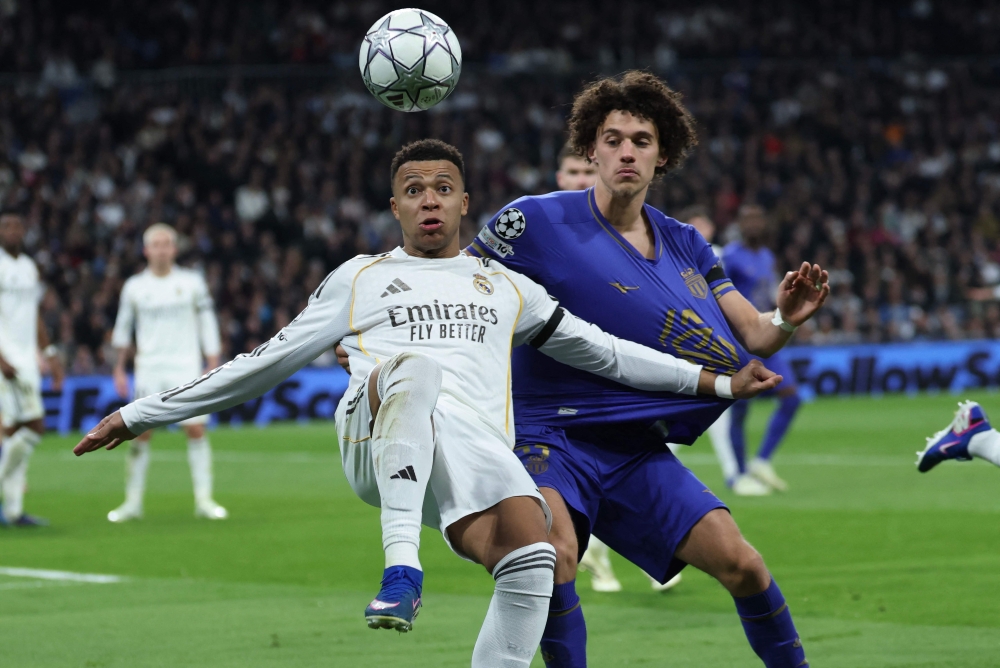 Mbappe, Vinicius help Real Madrid thrash Monaco in Champions League