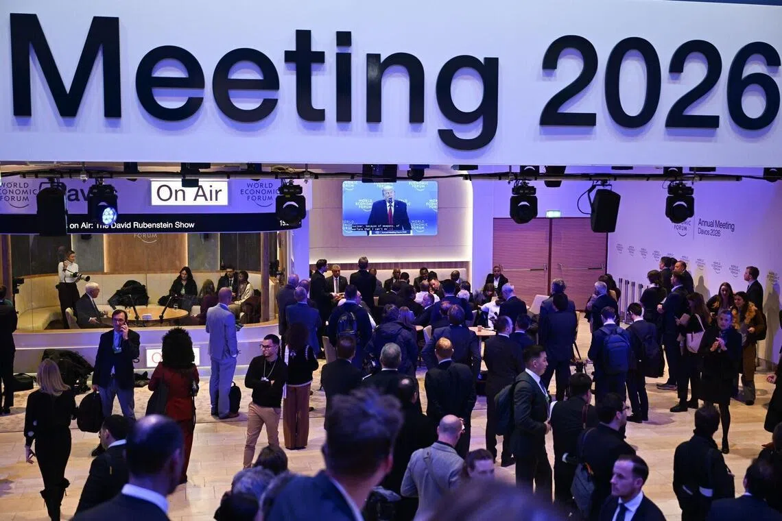 Huge lines, laughs and gasps as Trump lectures Davos elite