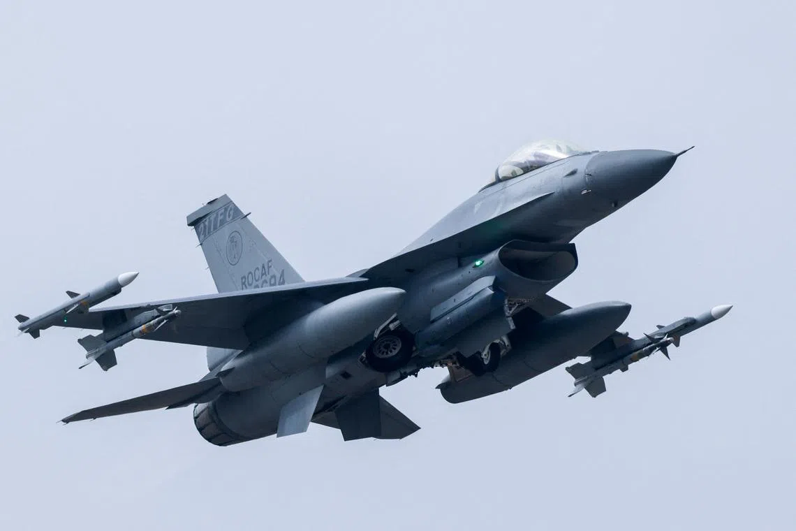 Taiwan shows off F-16 jets rapid response amid tensions with China