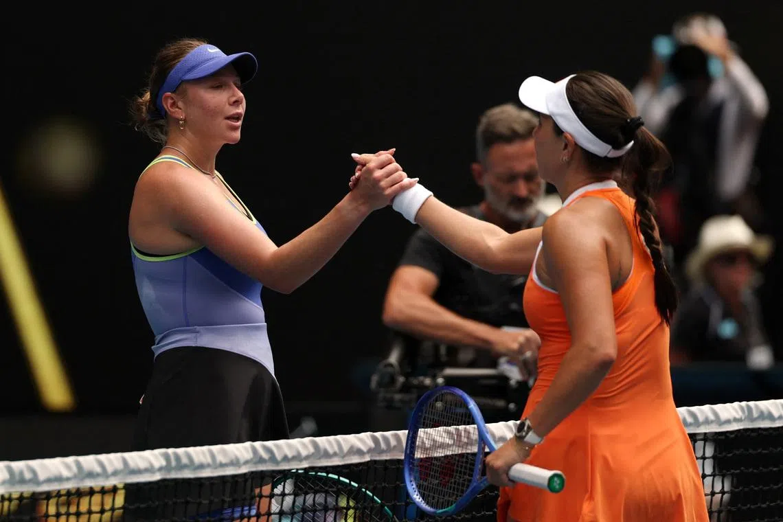 Pegula sees off fellow American Anisimova to reach first Australian Open semi