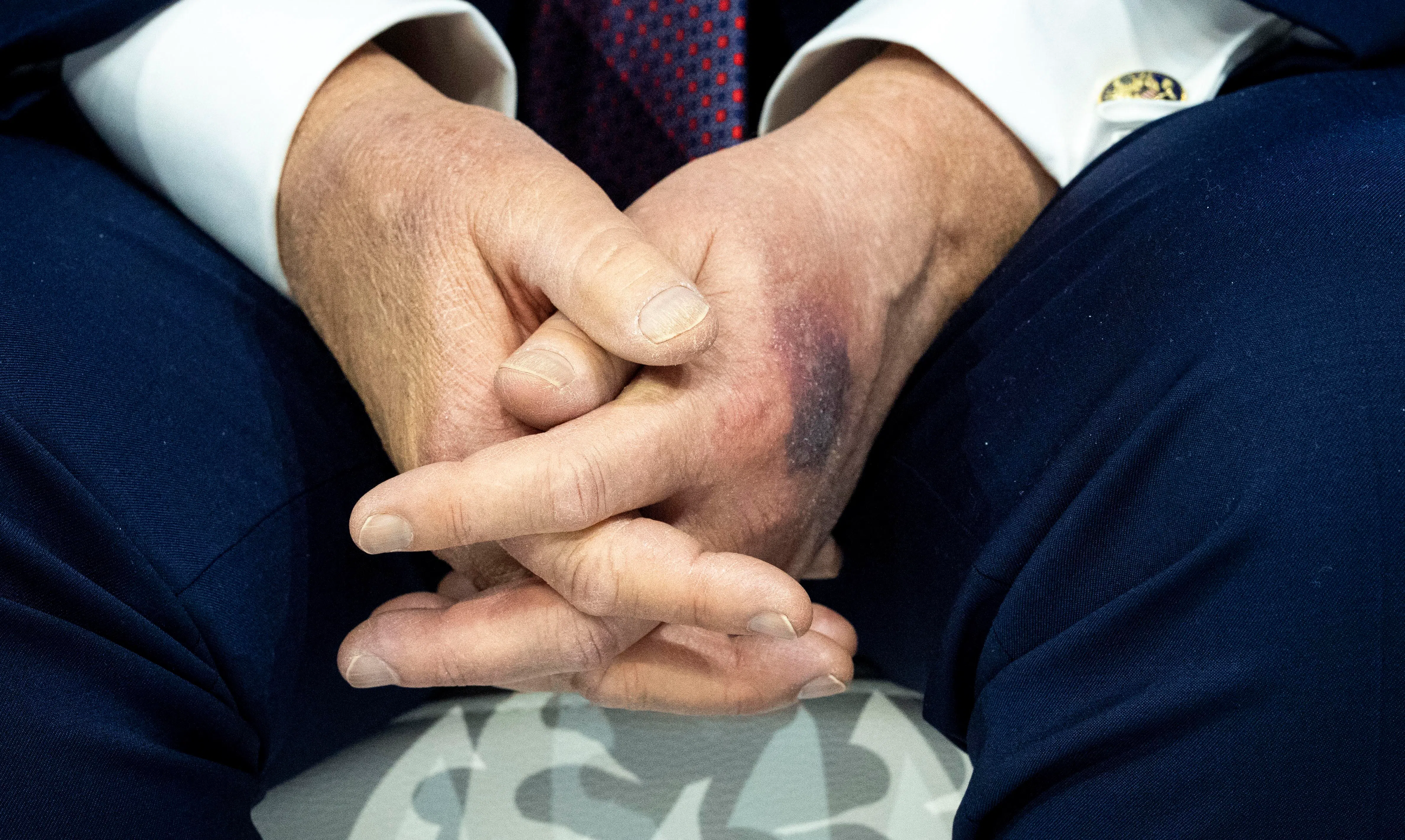 Trump blames boredom, not sleep, for closed eyes during Cabinet meeting