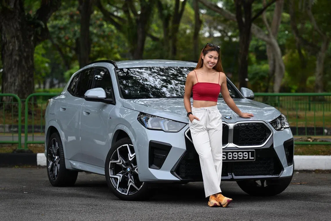Singapore hurdler Kerstin Ong and her BMW X2 SUV