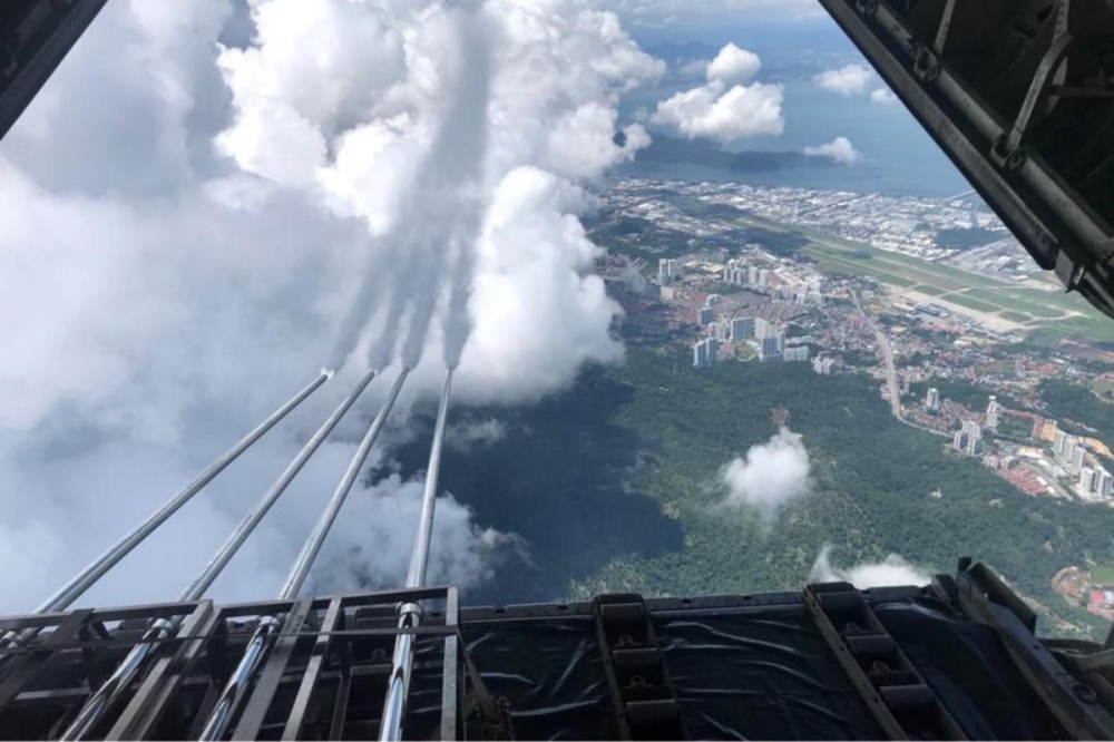 RMAF begins cloud seeding in Johor, Kedah and Perak as prolonged hot, dry weather leaves seven dams at warning levels