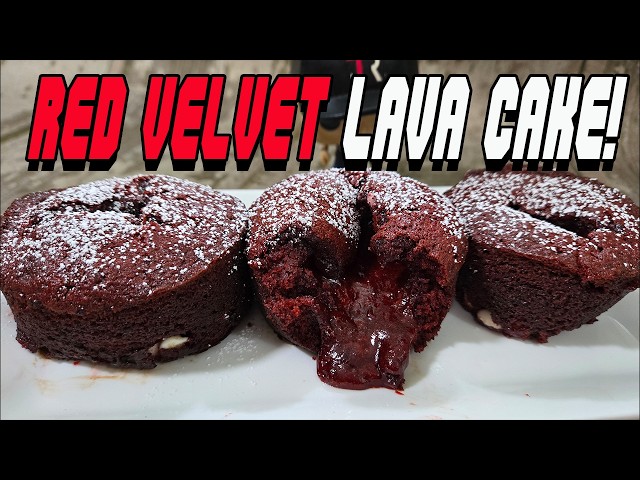 Molten Chocolate Lava Cake – Red Velvet Style!