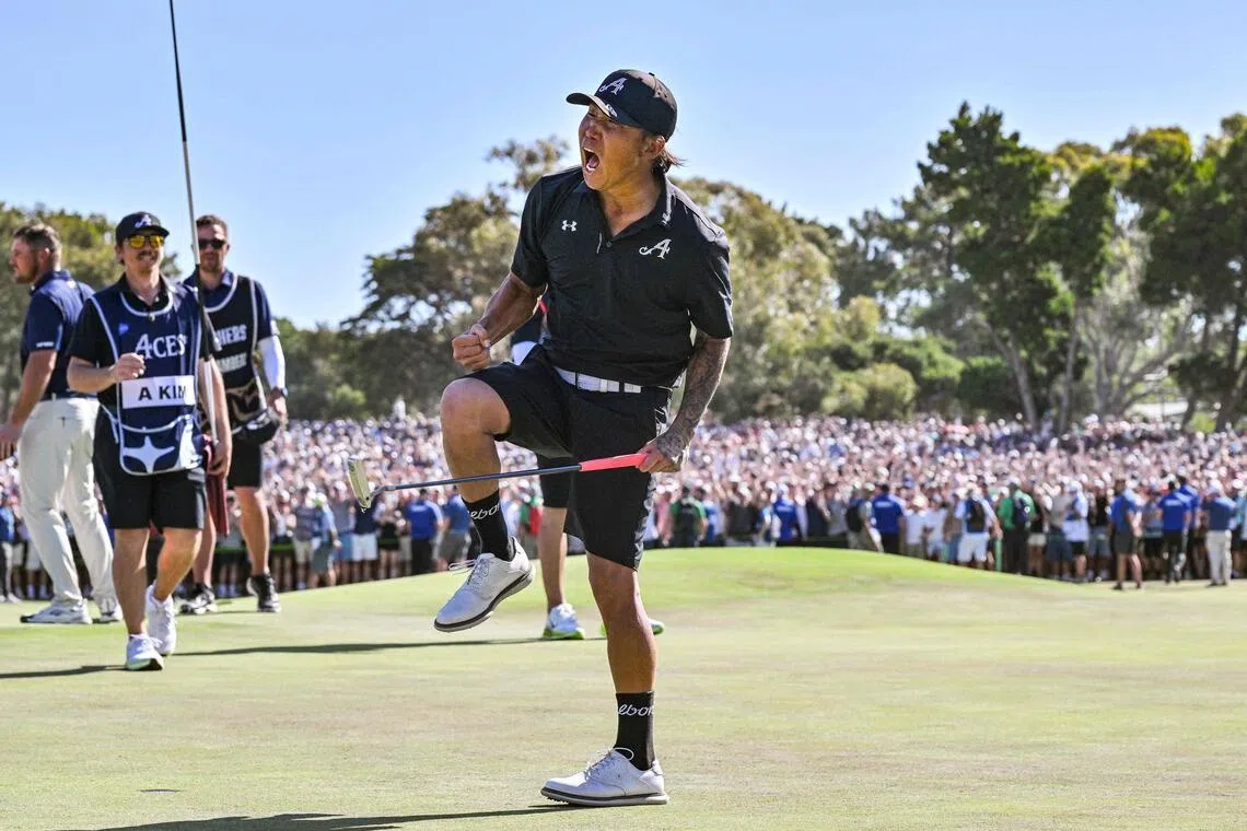 Emotional Anthony Kim captures first title in 16 years at LIV Adelaide