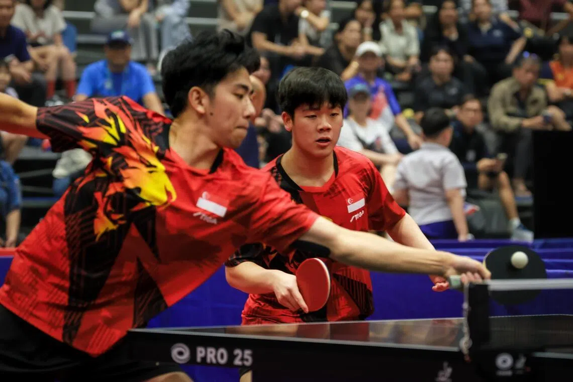 Local table tennis players relishing Singapore Smash as springboard to success