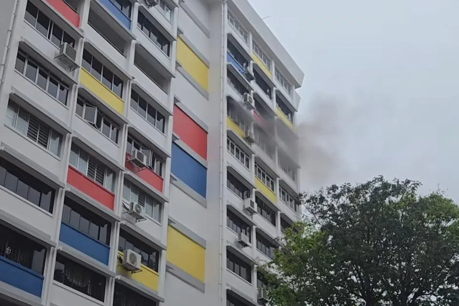 About 150 people evacuated after fire breaks out at Teban Gardens HDB block