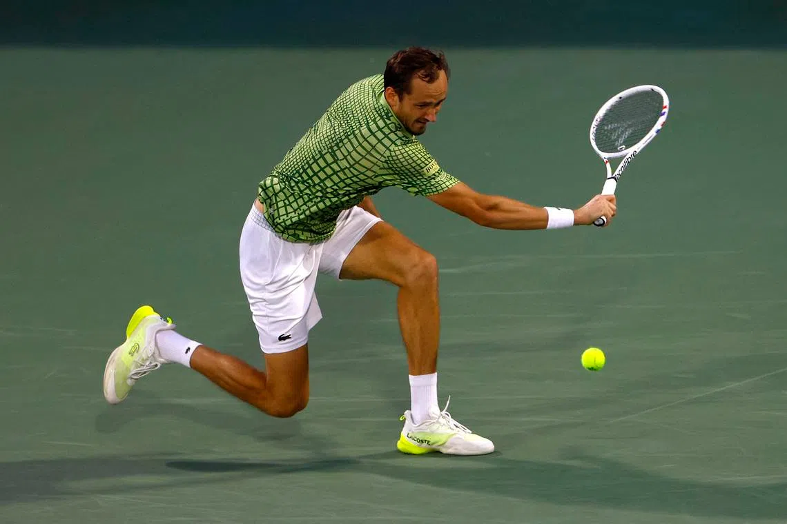 Medvedev, Rublev to miss Indian Wells exhibition event due to war-related travel disruptions