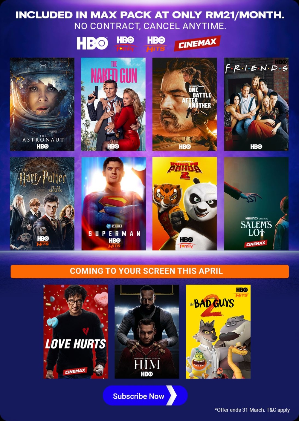 HBO channels now exclusive to Unifi TV, free for subscribers till April 4