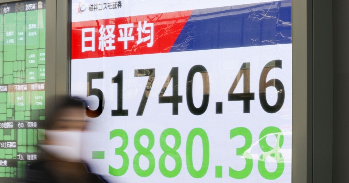 World shares tumble as Iran war pushes crude prices over $110 a barrel