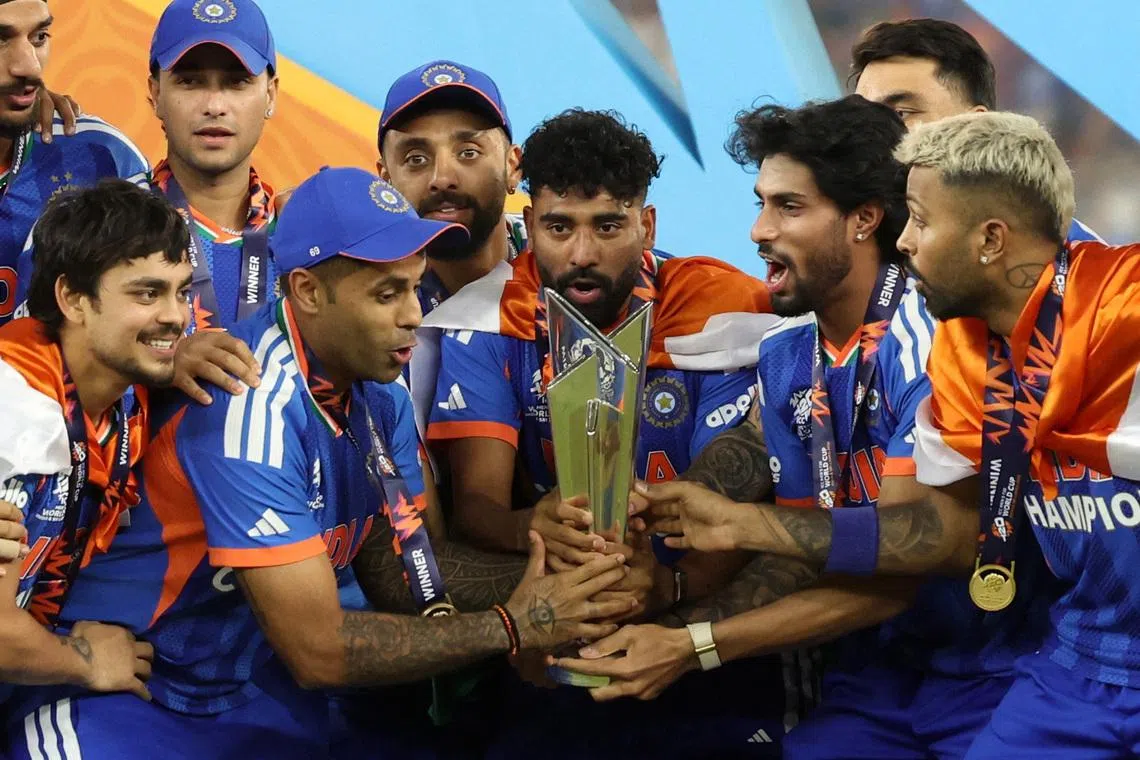 'Virtually unbeatable' India win praise after third T20 World Cup crown