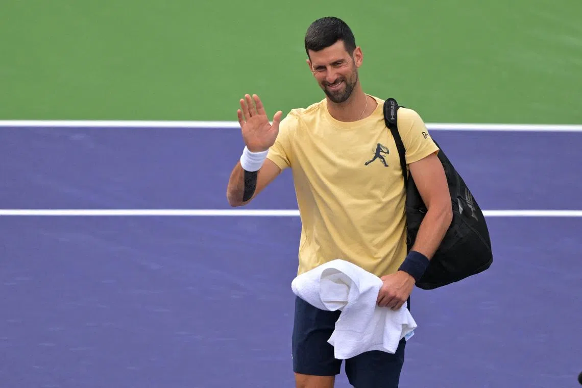 Djokovic reaches Indian Wells last 16 as Pegula fights back to progress