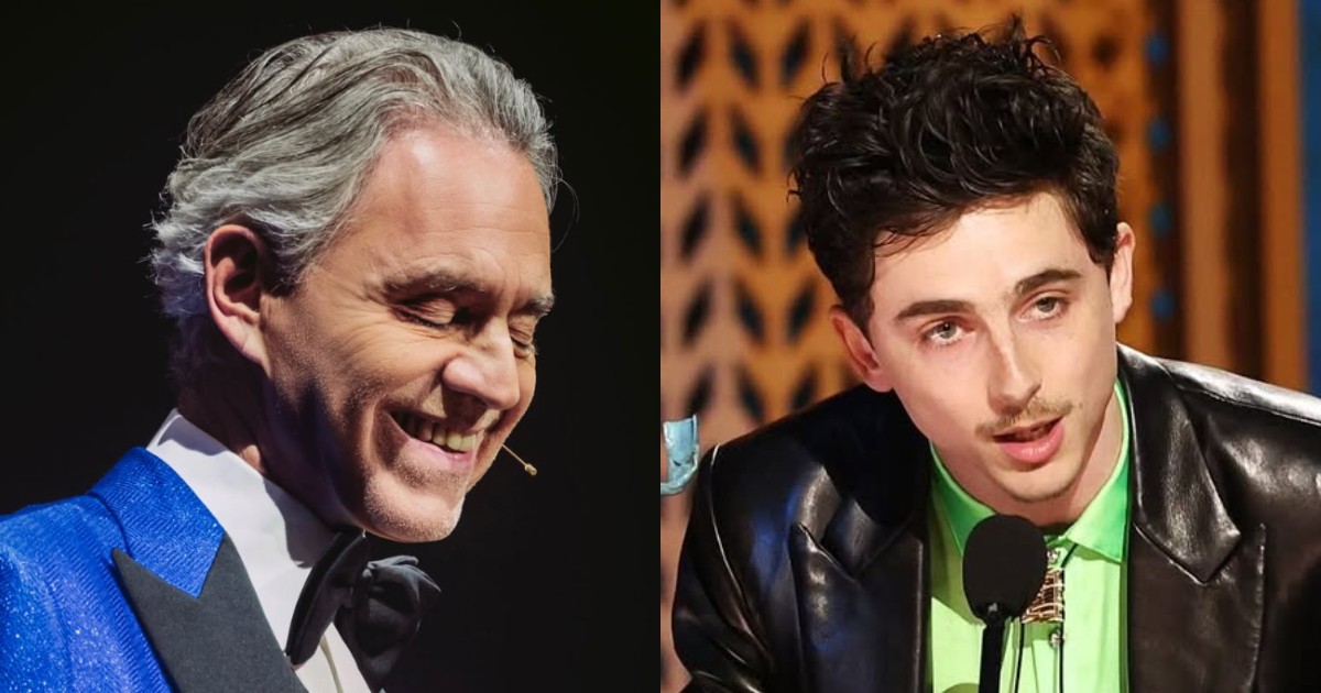 Andrea Bocelli invites Timothee Chalamet to his concert to help him understand opera's appeal